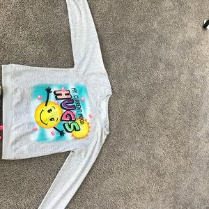 Gray emoji pajama set